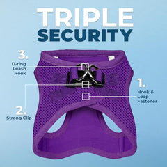 Best Pet Supplies Voyager step-in air harness with reflective bands improves visibility at dawn.