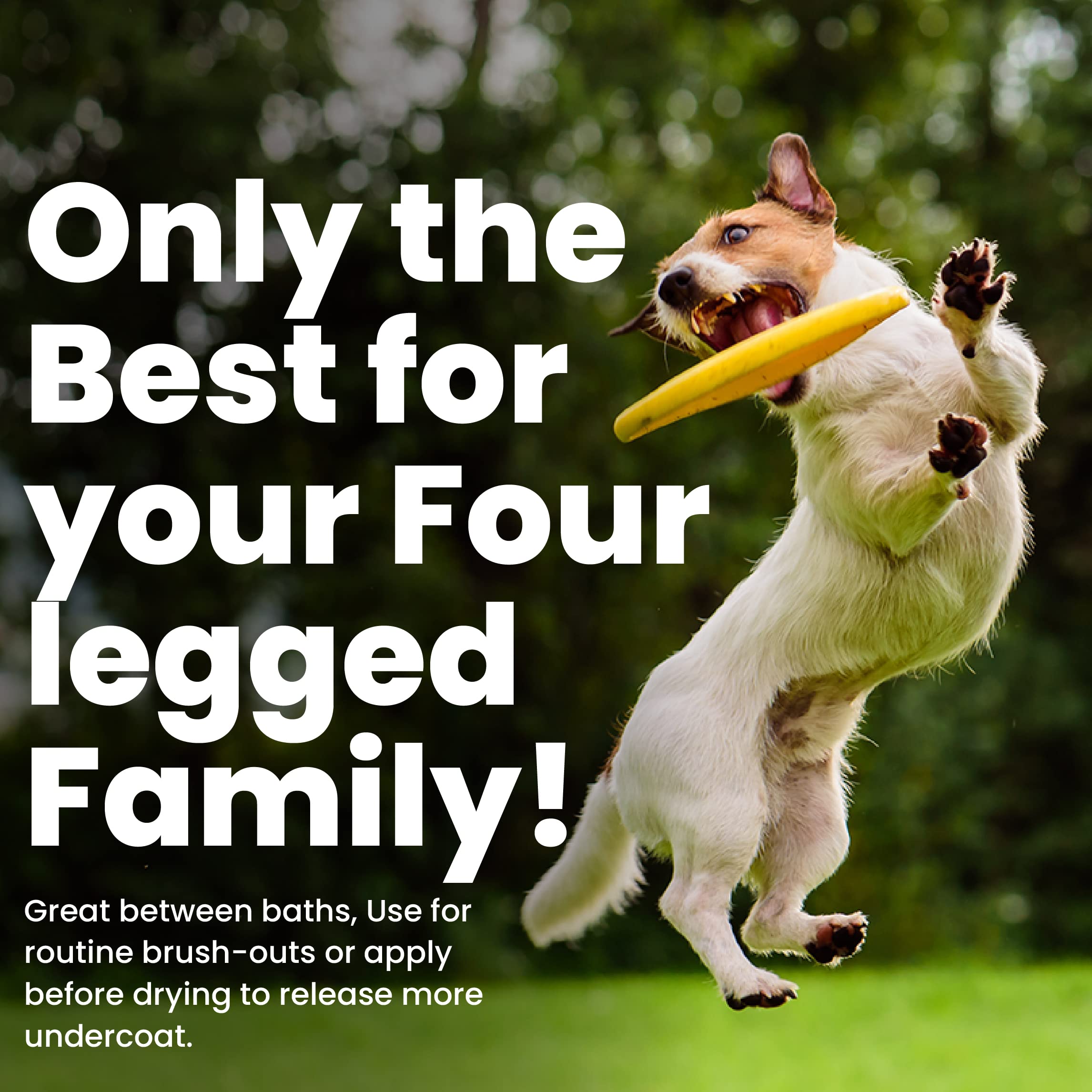 Best Shot Pet Ultra Vitalizing Mist deshedding support during brushing session.