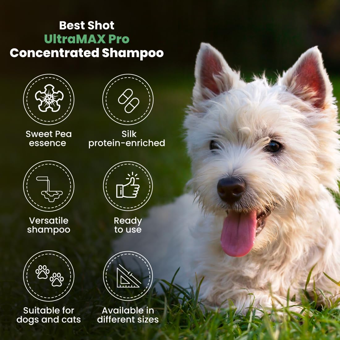 Best Shot UltraMAX Pro dilution guide image explains adjustable ratios