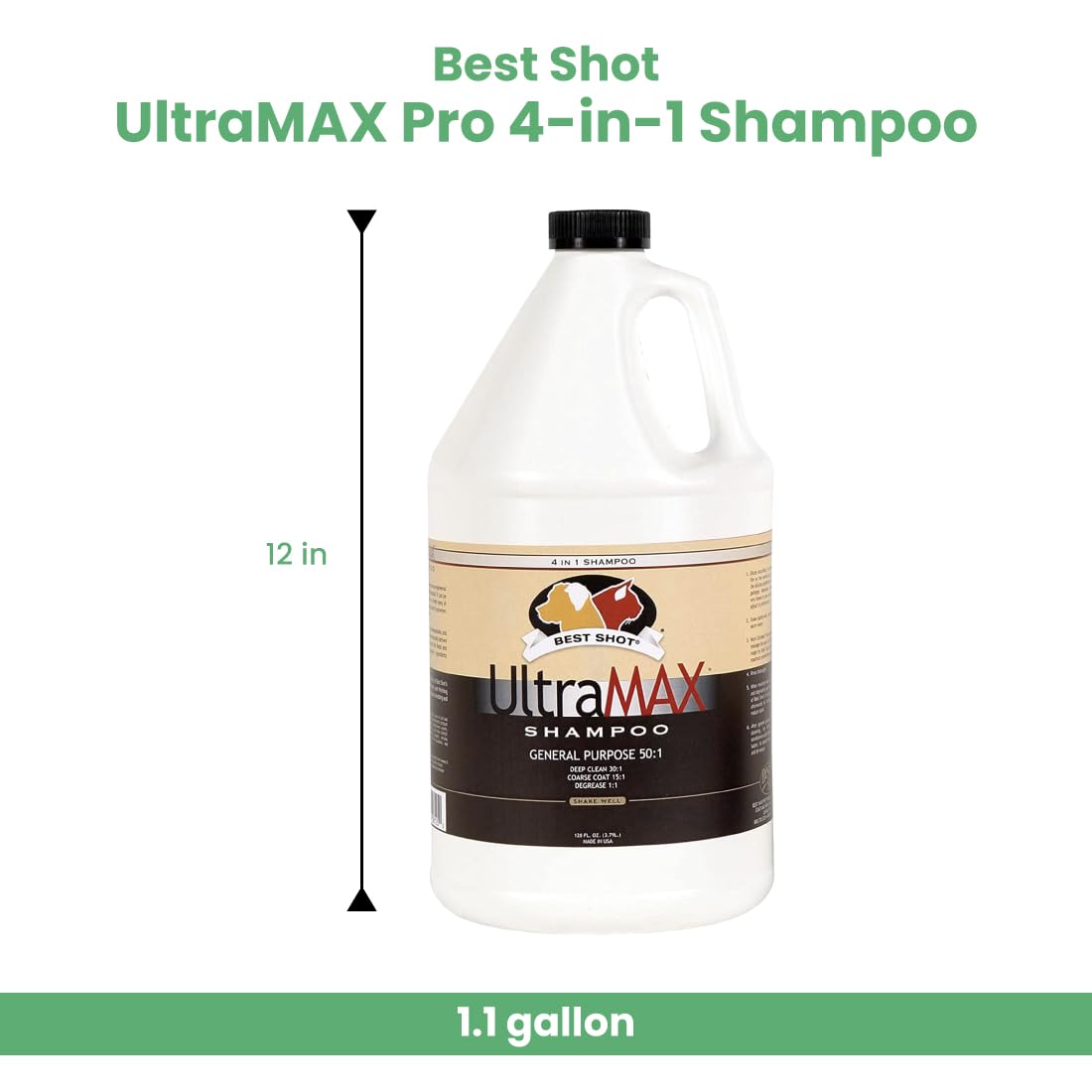 Best Shot UltraMAX Pro dog coat closeup demonstrates deep cleansing and shine
