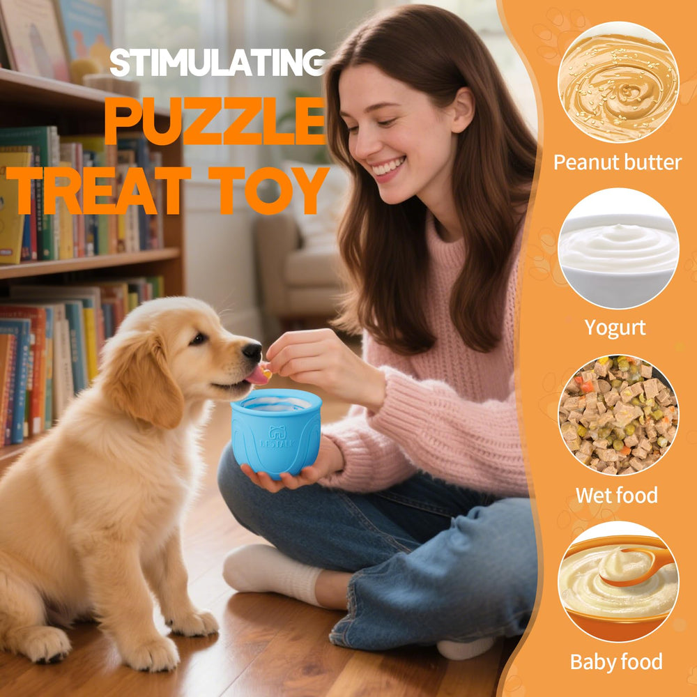 Bestalk durable silicone dog toy ready for chewing, licking, and fetch.