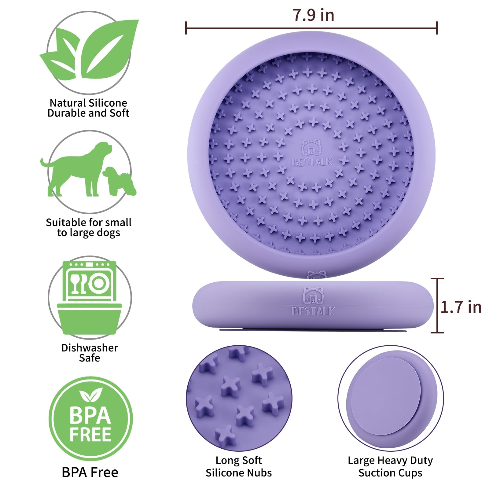 Bestalk non-slip bowl on floor reduces drips and mess