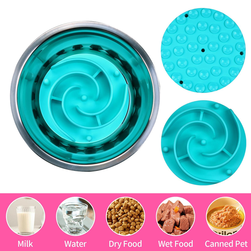 Bestalk teal-color-dog-meal-use shows calm, enjoyable feeding sessions.