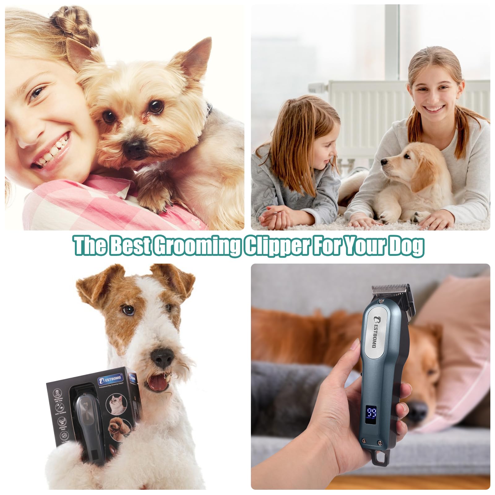 BESTBOMG dog clippers accessories kit supports versatile trimming options