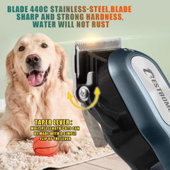 BESTBOMG dog clippers fast charging battery for longer sessions