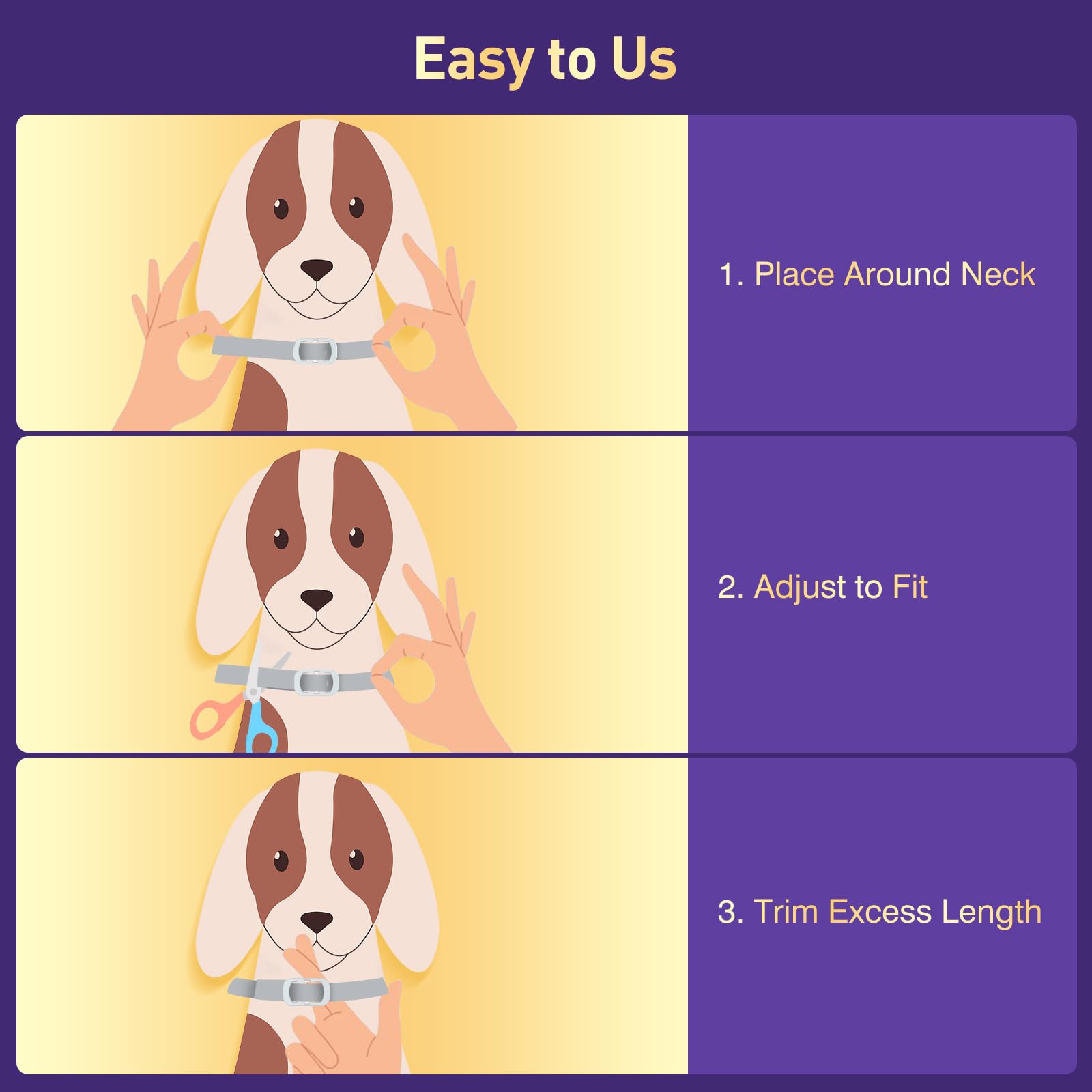 BestHoby non-greasy-collar close-up shows fur-friendly, clean wear without residue.