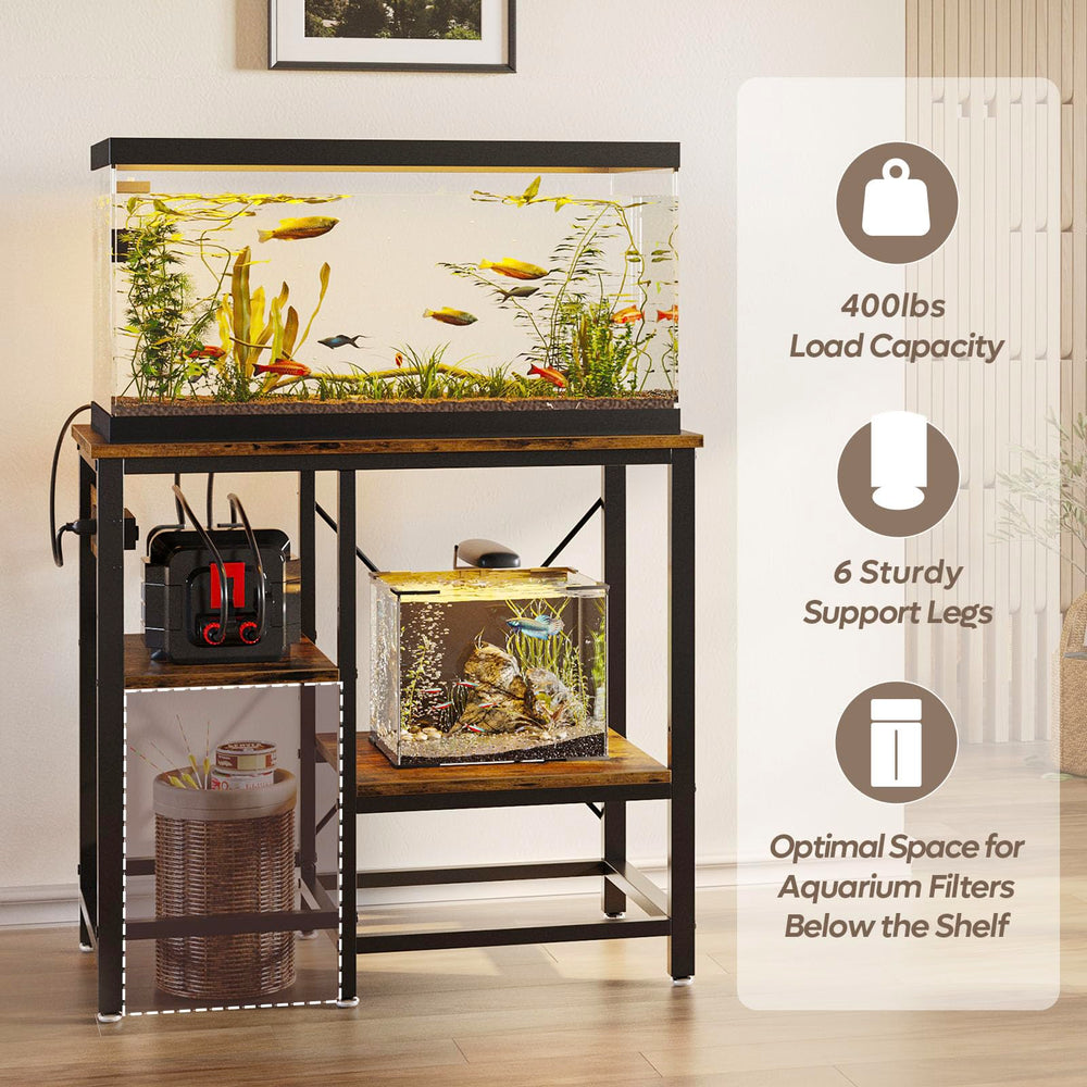Bestier lower 5-gallon space view reveals extra tank for acclimation or quarantine tasks.