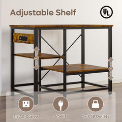 Bestier six-leg sturdy frame side view confirms stable support for heavier setups.