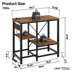 Bestier tank stand power outlets closeup highlights five-in-one power access.