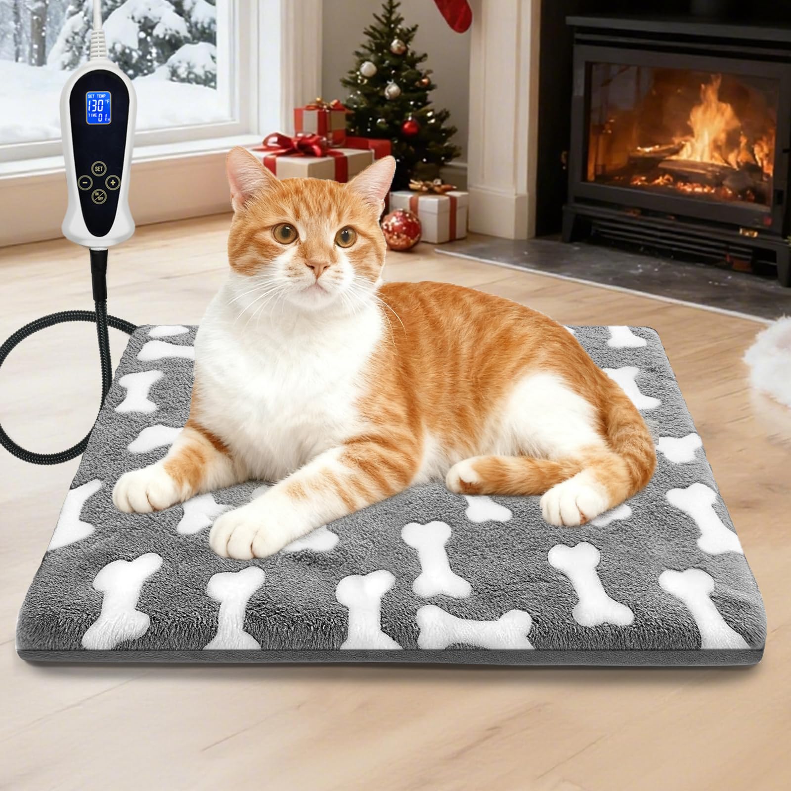 Bestio cat heating pad 18x18 main view offering warm, inviting pet comfort.