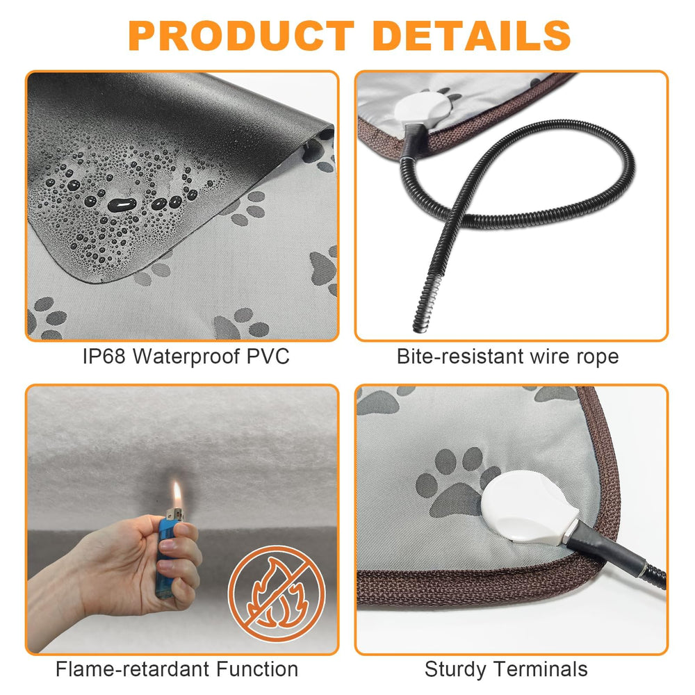 Bestio multi-size options image shows pads for kittens to large dogs.