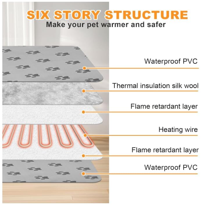 Bestio cat heating pad smart switch demonstrates adjustable 1–24 hour warmth.