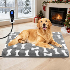 Bestio dog heating pad 47x30 setup provides spacious warmth for large dogs.