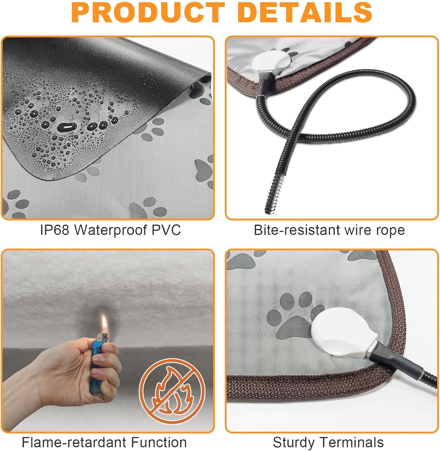 Bestio waterproof cover image shows easy to clean removable cover.