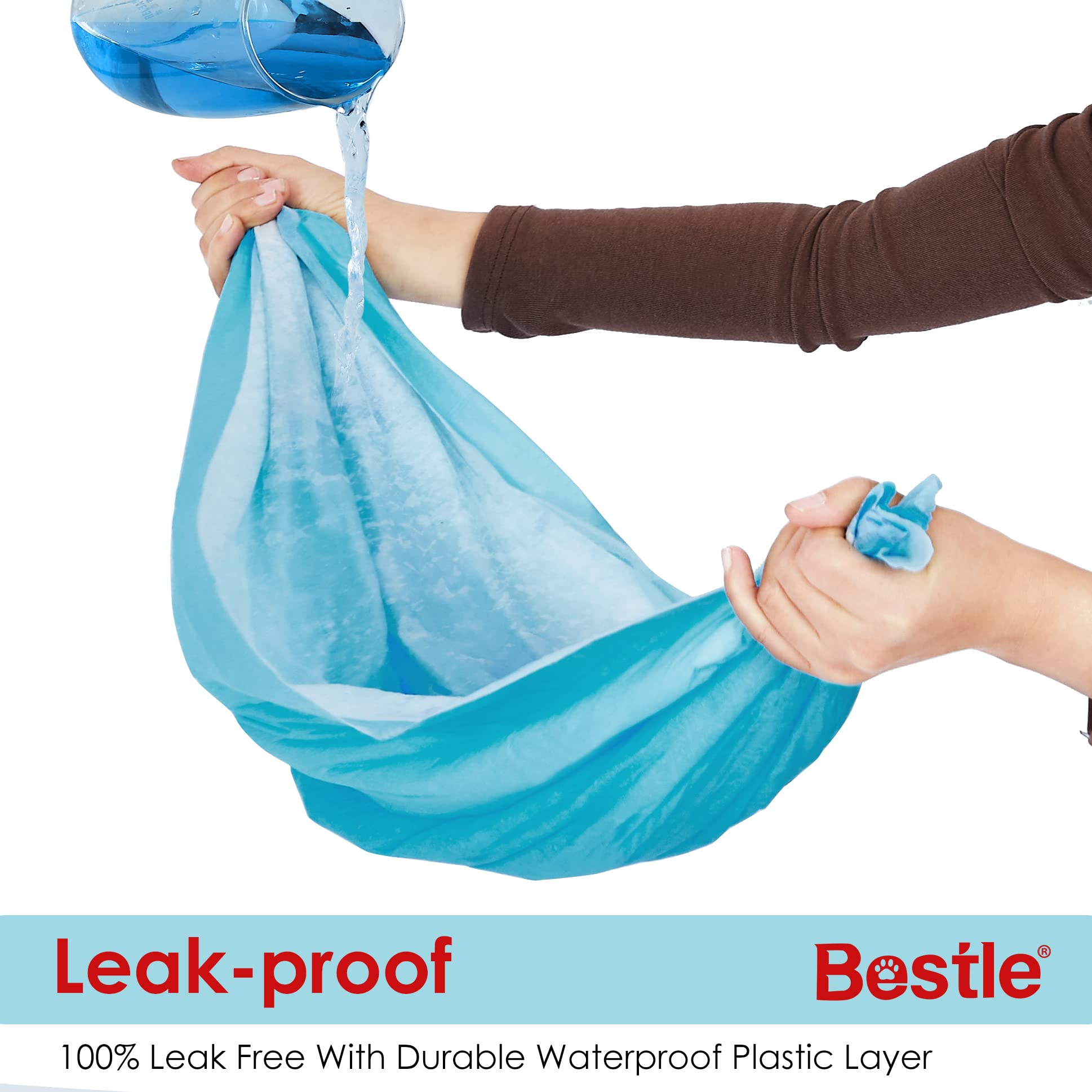 BESTLE 5-layer absorbent design close-up highlights superior liquid capture