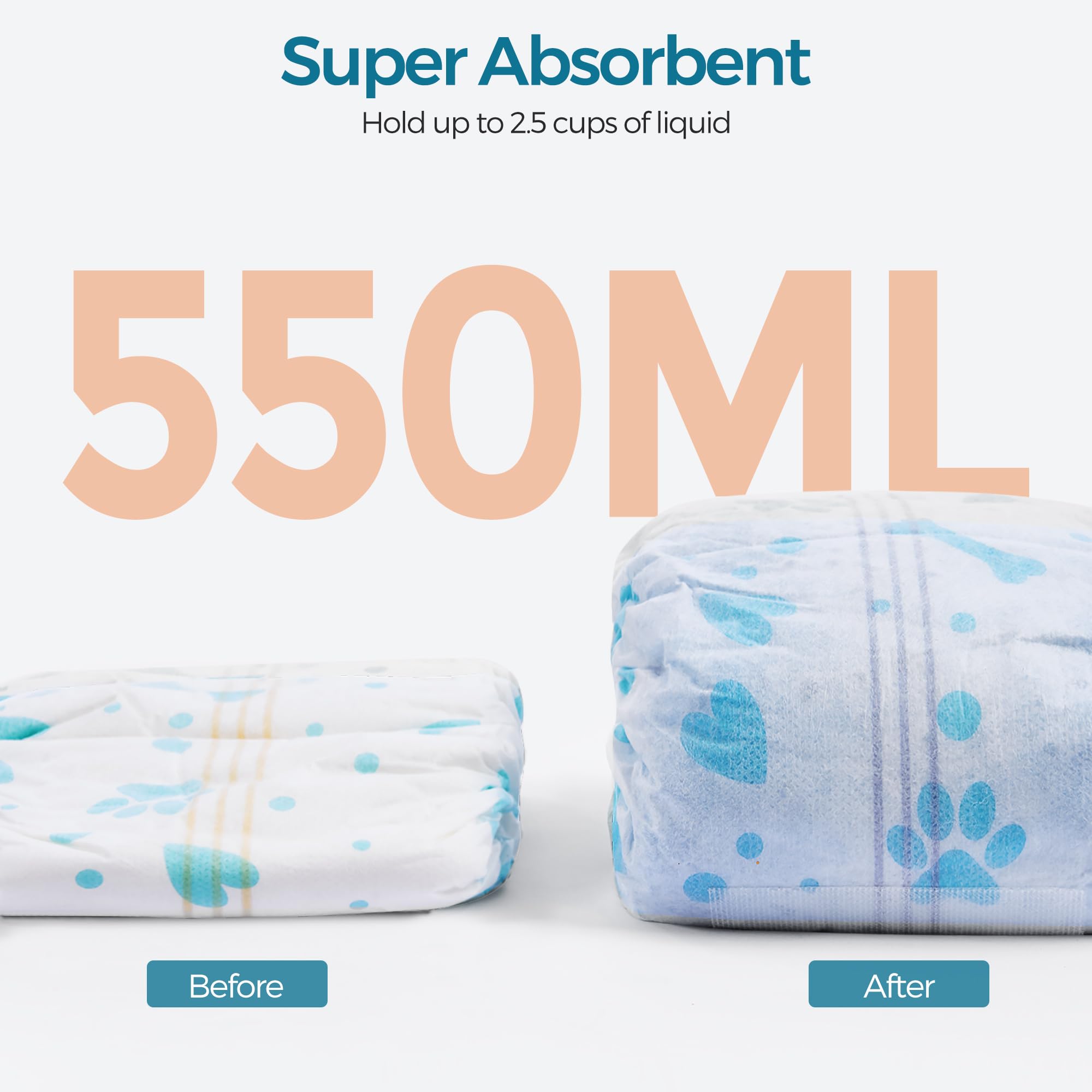 Bestle Male Dog Wrap breathable lining to minimize moisture buildup.