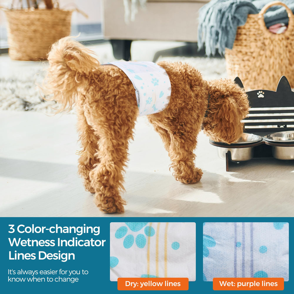 Bestle male dog wrap uses soft materials for comfortable wear.