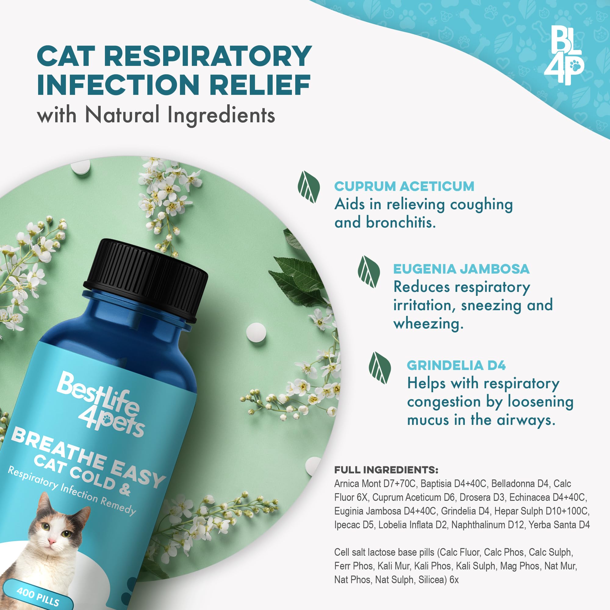 BestLife4Pets naturally-derived formula label—gluten-free, non-GMO plant-based.