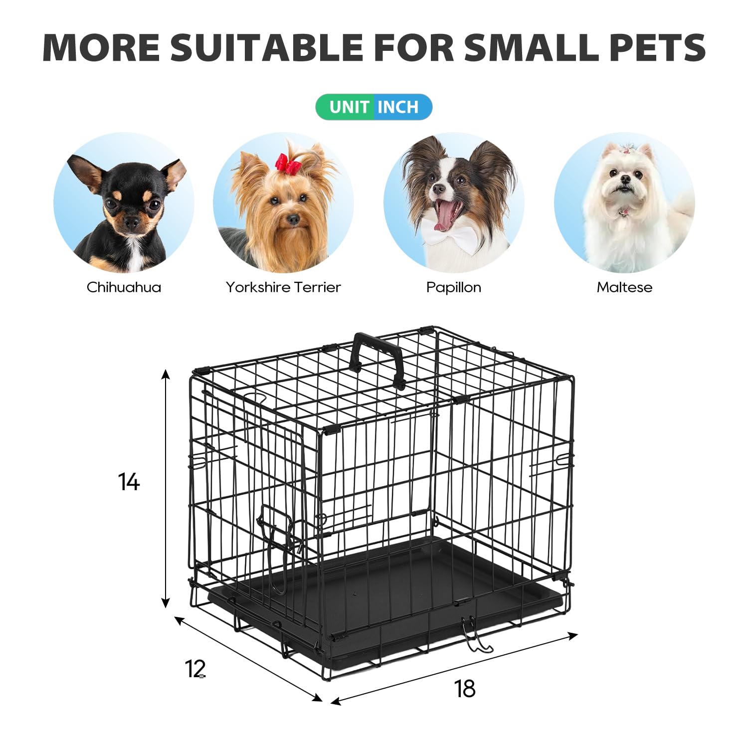 BestPet black crate in use at home or outdoors shows versatile portability.