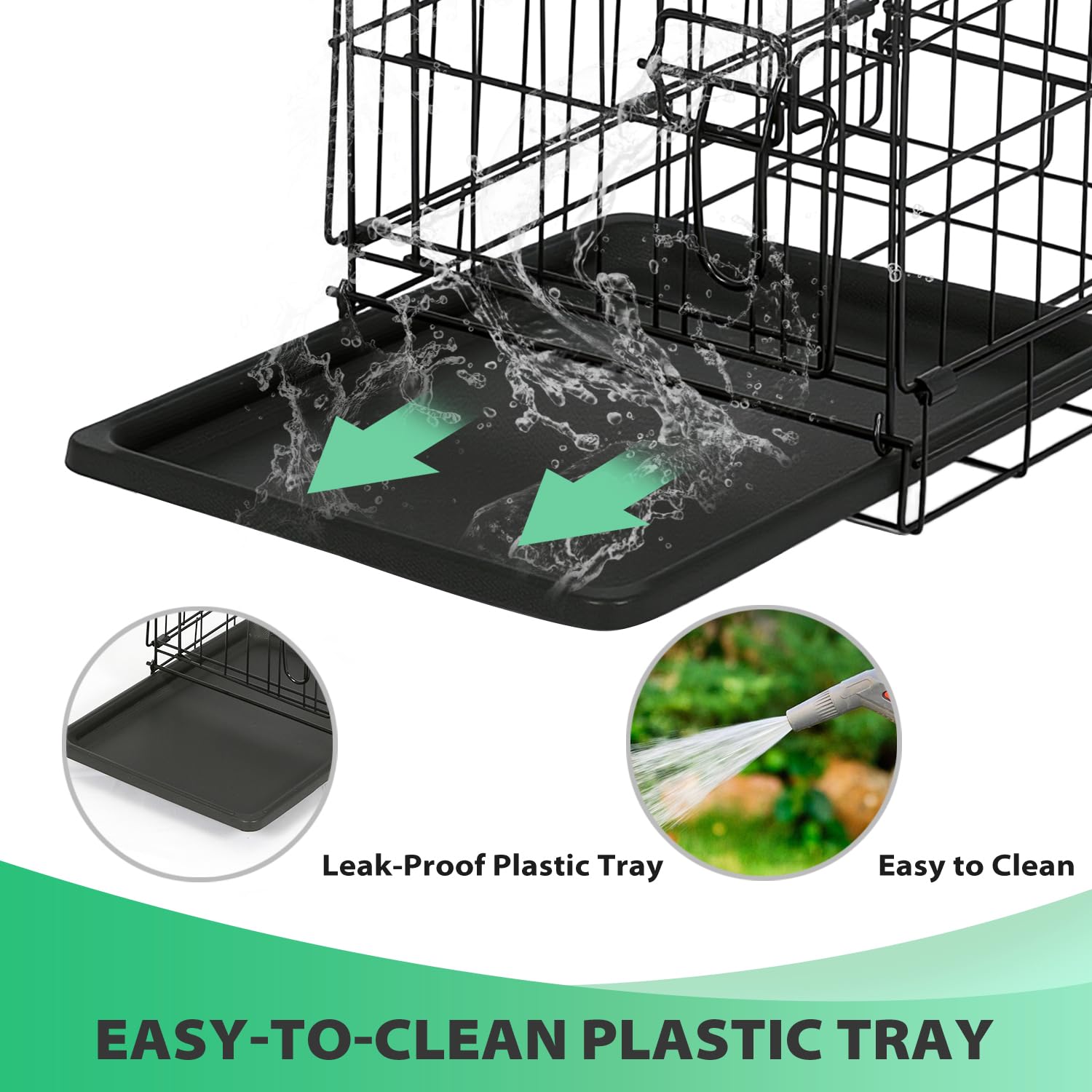BestPet dog crate tray removable enables quick cleanup after meals or playtime.