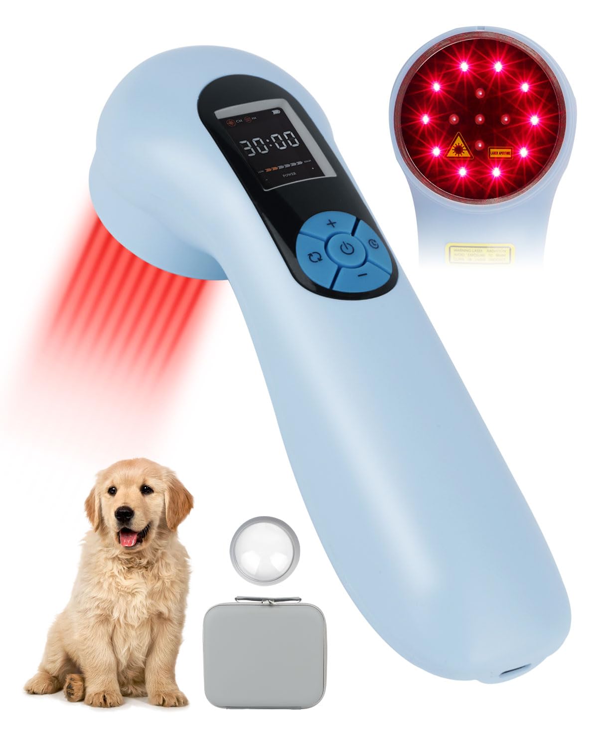 BETISBE LLLT device front view showing compact handheld design for easy at home use