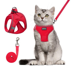 Betmaypet arnés para gato de malla suave, cómodo para paseos diarios.