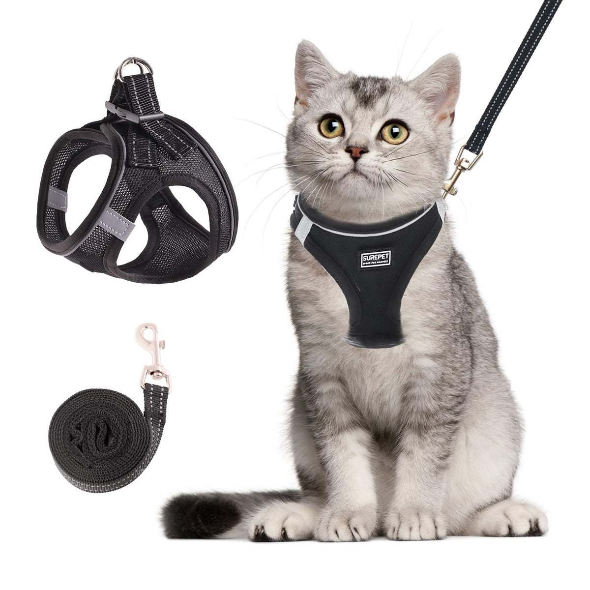 Betmaypet arnés gatos ajuste ergonómico para uso cómodo.