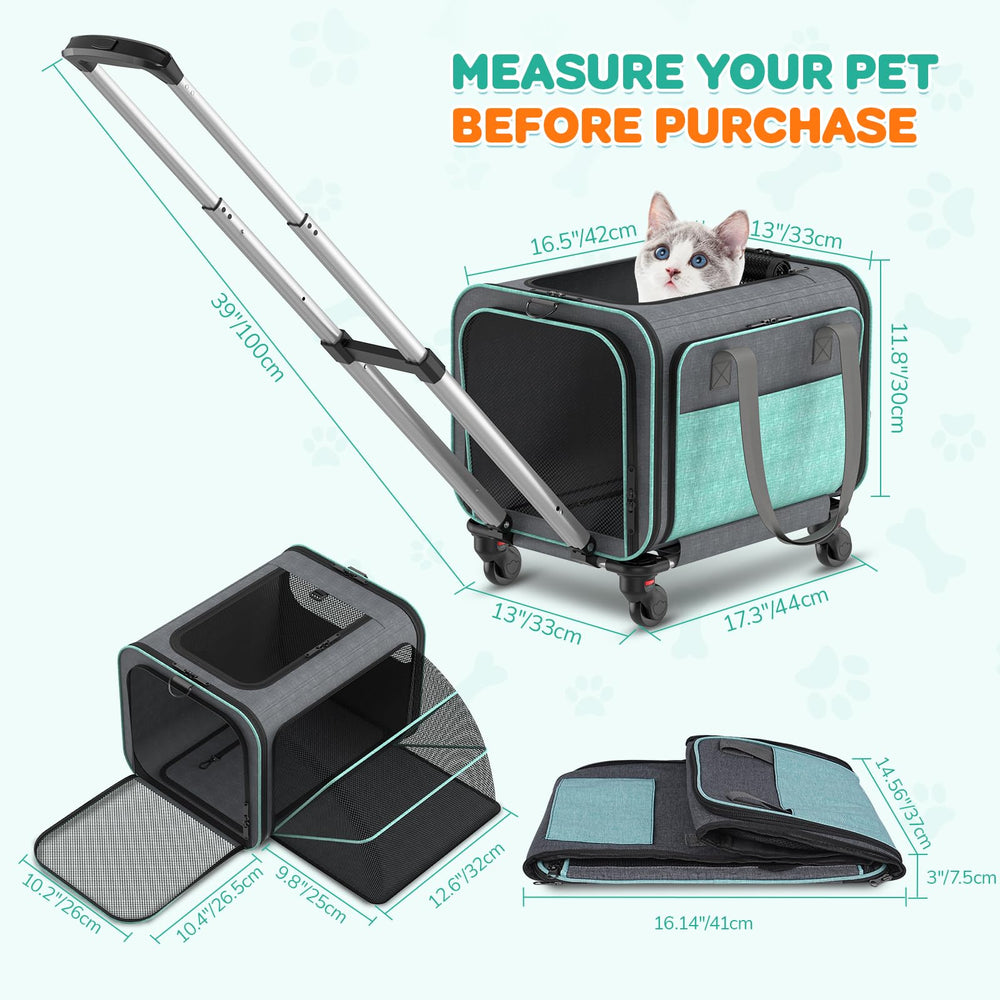 BETOPET top and side entries offer easy access during travel