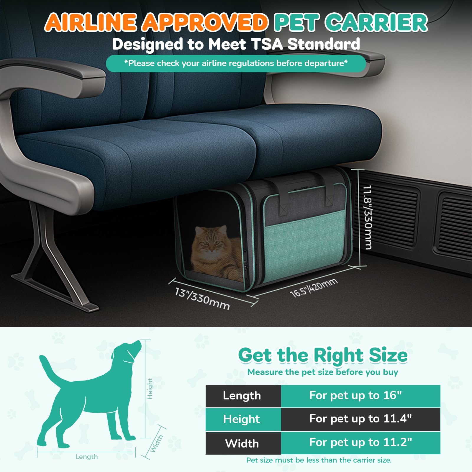 BETOPET wheeled pet carrier showing smooth airport mobility