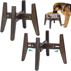 BETSEO 2Pack elevated stand with 10.4in height supports comfortable feeding.