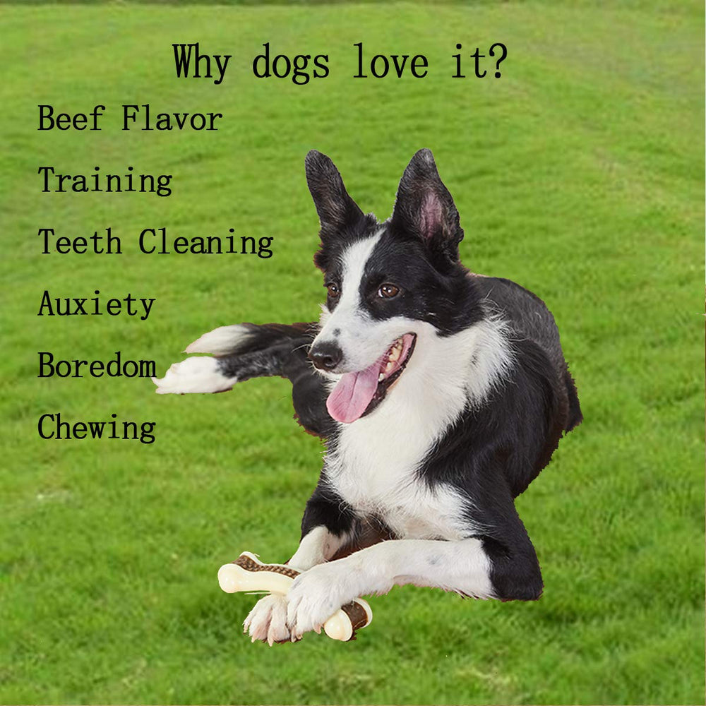BETTEPROD beef-flavored nylon chew with cowhide, appealing aroma for longer chewing.