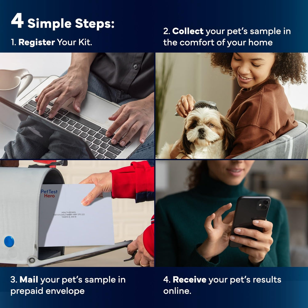 Better Life Science all-in-one-kit streamlines at-home testing without vet visits.