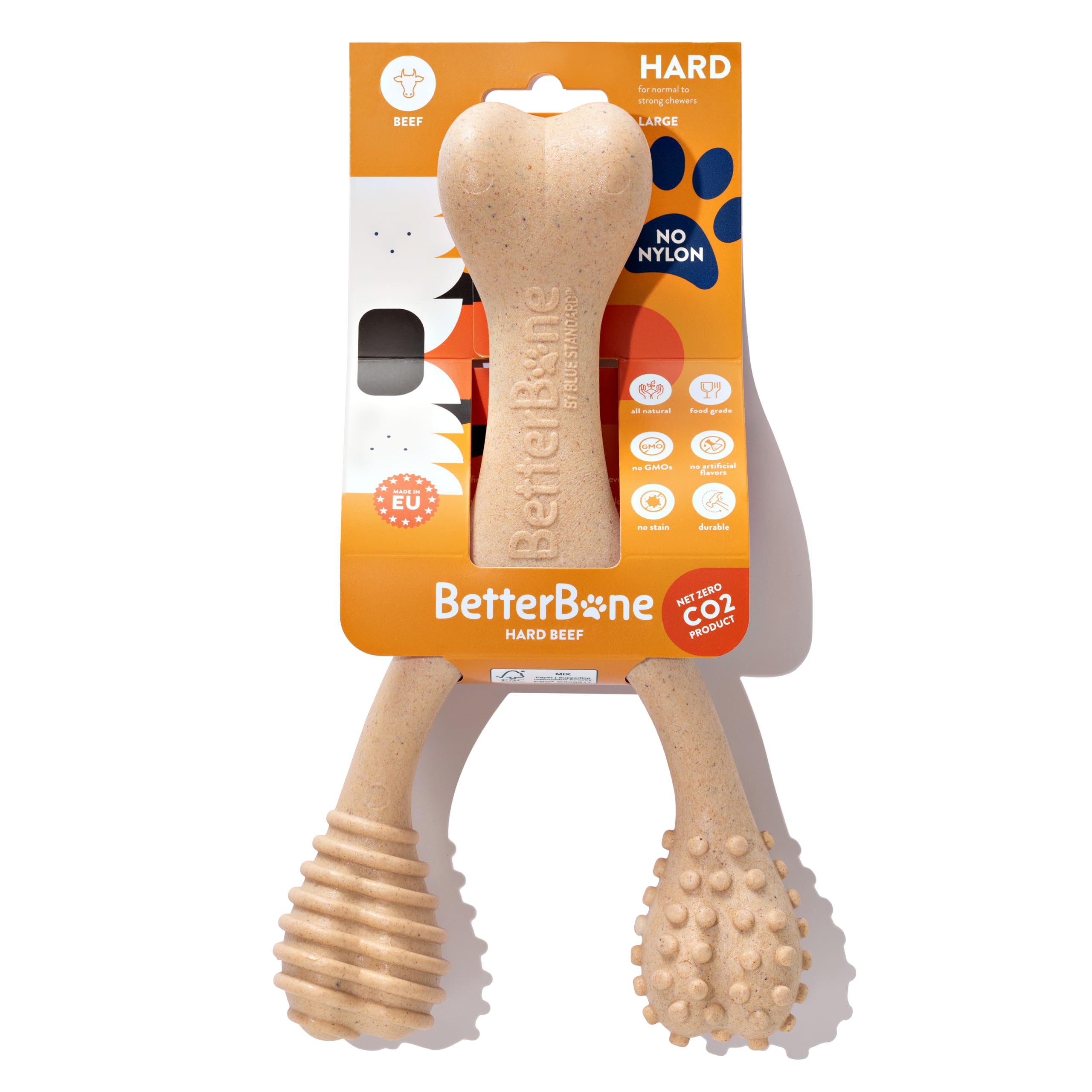 BetterBone hard-density chew surface closeup for powerful chewers.