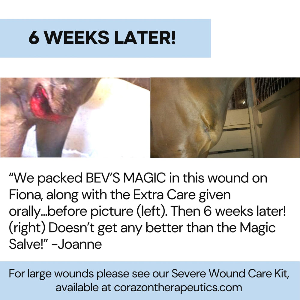 Bev's Magic Salve paste consistency on skin