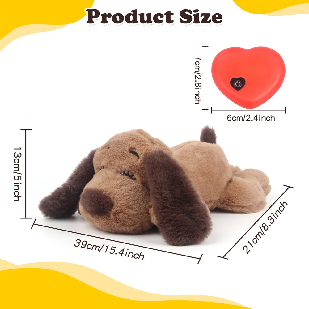 BEVERLYSHARK heartbeat toy helping dogs comfort during owner absence, reducing restlessness with familiar rhythm.