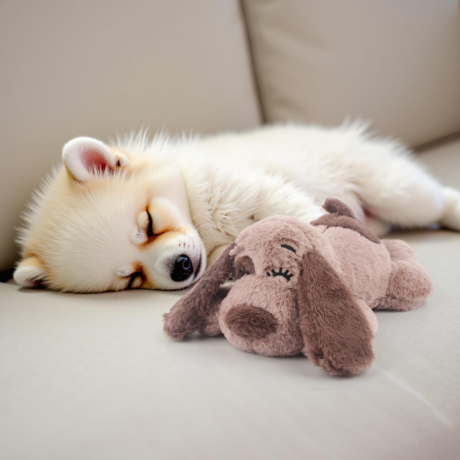 BEVERLYSHARK Puppy Heartbeat Toy used as a bedtime sleep aid.