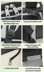 Beviliu Double Cat Carrier close-up of ventilation windows for airflow.
