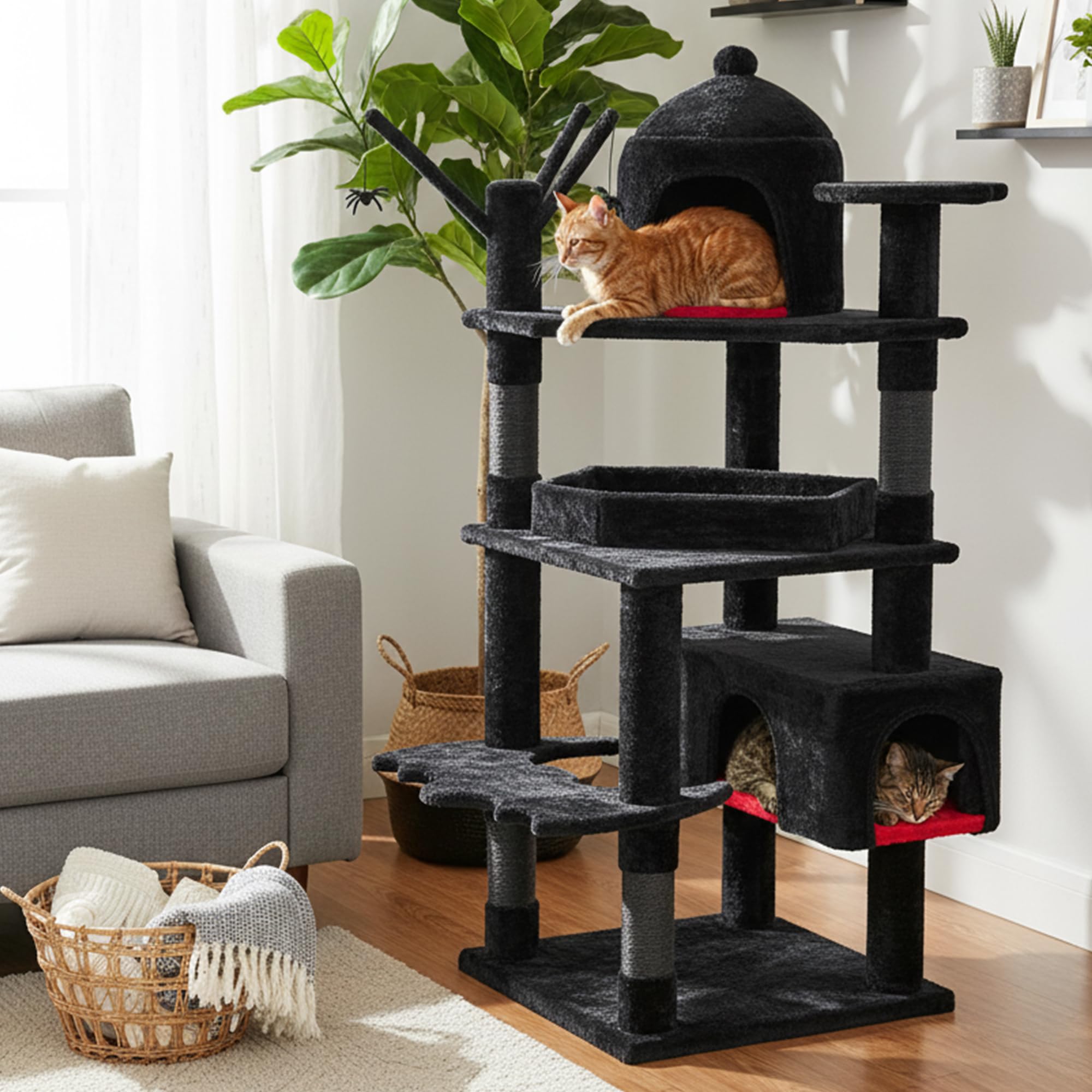 BEWISHOME heavy-duty base supports up to 50 lbs for stability