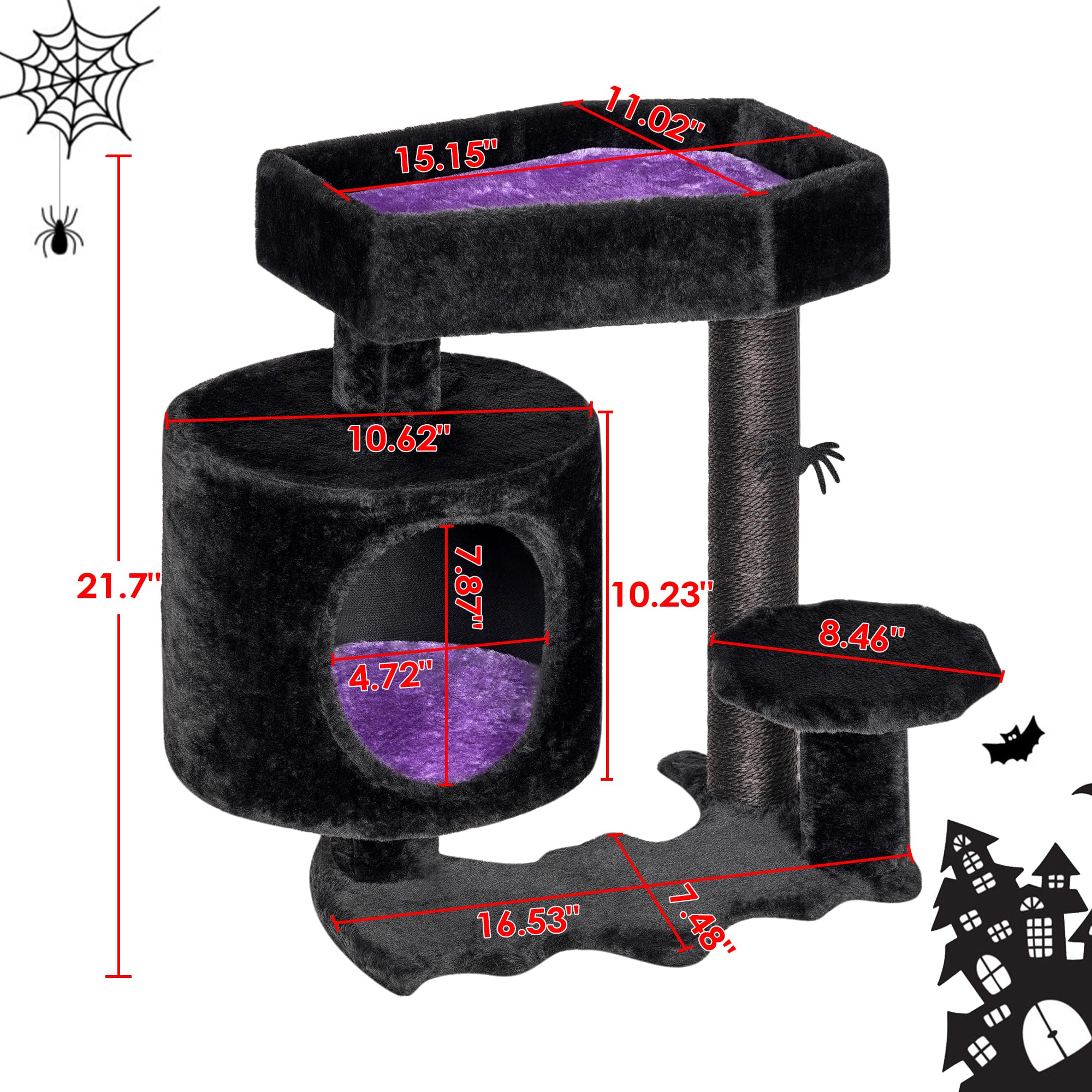 BEWISHOME compact-size 16.5-inch by 21.7-inch dimensions fit small spaces