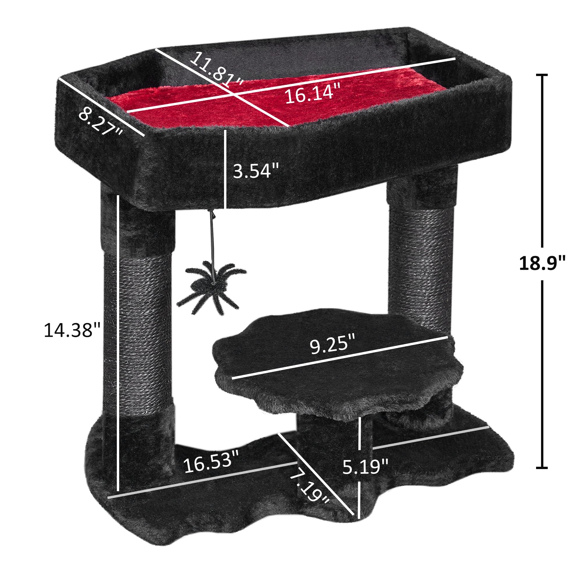 BEWISHOME Cat Tree Tower easy assembly with included tools and clear instructions.