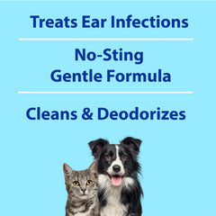 BEXLEY LABS Curaseb dog ear health illustration suggests ongoing hygiene benefits.