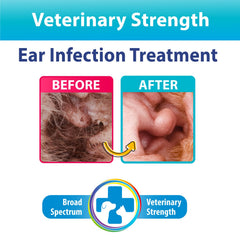 BEXLEY LABS Curaseb dog ear wash dispense captures easy, mess-free cleaning.