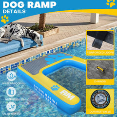 Beyond Marina ramp supports dogs up to 200 lbs during water play.