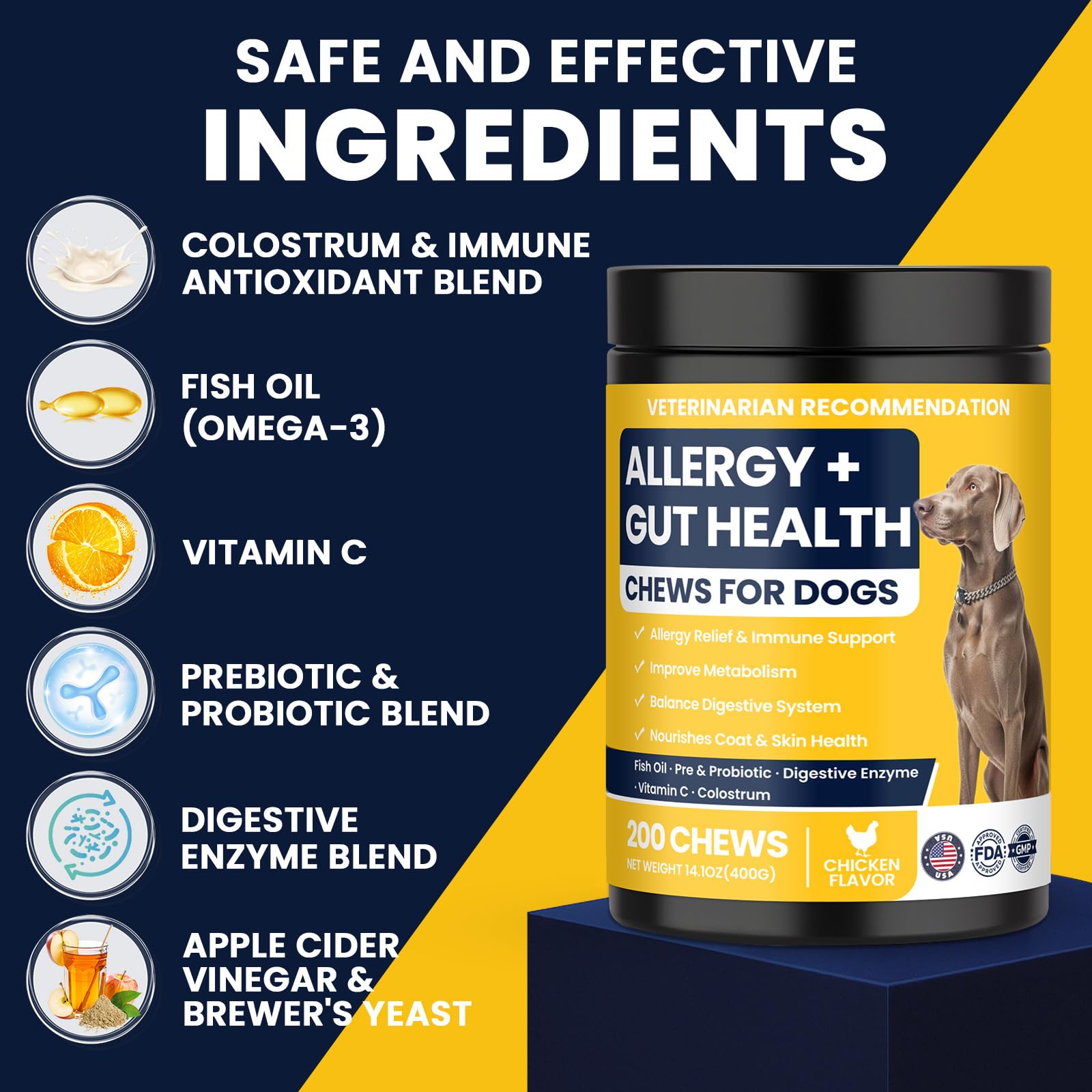 BFDEREN allergy-immune ingredients featuring nettle and quercetin