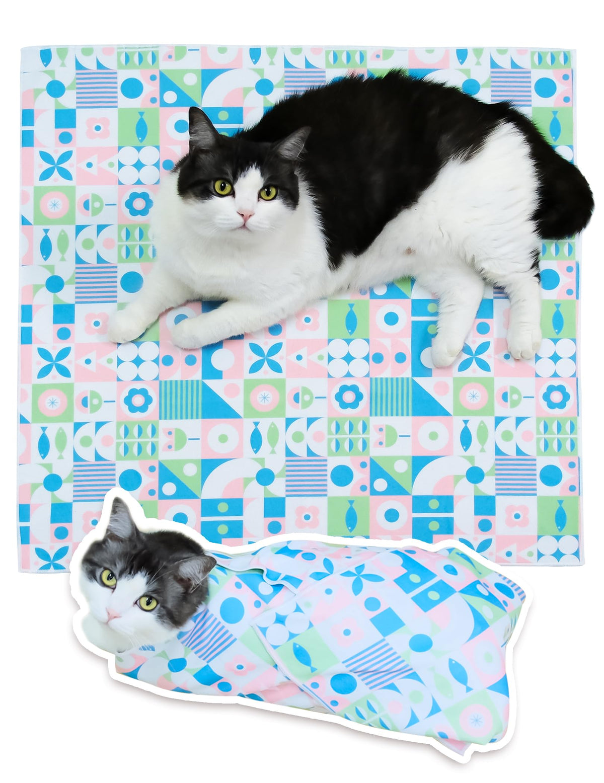 BFNN cat grooming wrap 31-5in anti-escape in calm nail trimming.