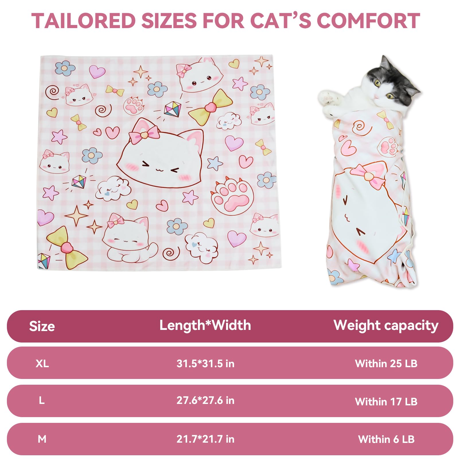 BFNN Cat Grooming Wrap teeth-brushing focuses on gentle dental care during grooming