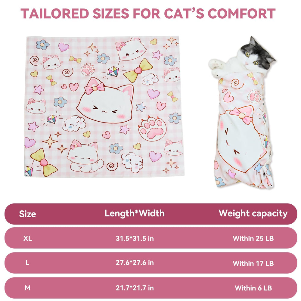 BFNN Cat Grooming Wrap teeth-brushing focuses on gentle dental care during grooming