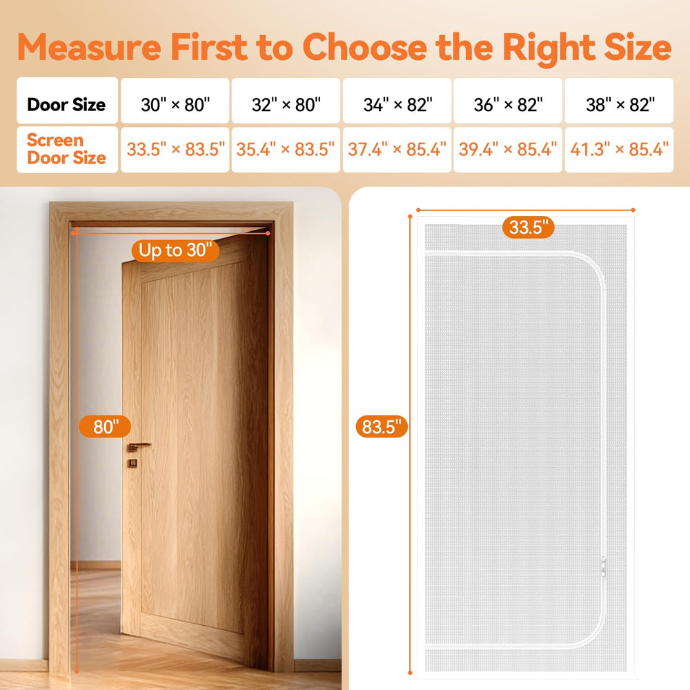 BFNN Cat Screen Door uses double zipper closure for easy passage and pet control.