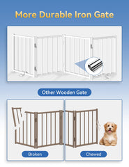 BFNN metal construction provides durability against pushy dogs in busy homes.