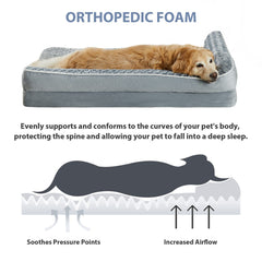 BFPETHOME orthopedic dog bed washable cover for easy cleanups